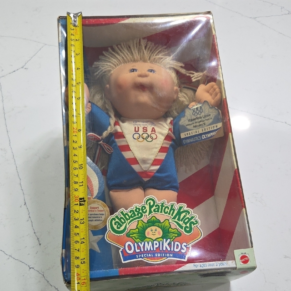 OlympiKids Special Edition Cabbage Patch Kids Doll - Blue New In Original Box - Picture 10 of 11